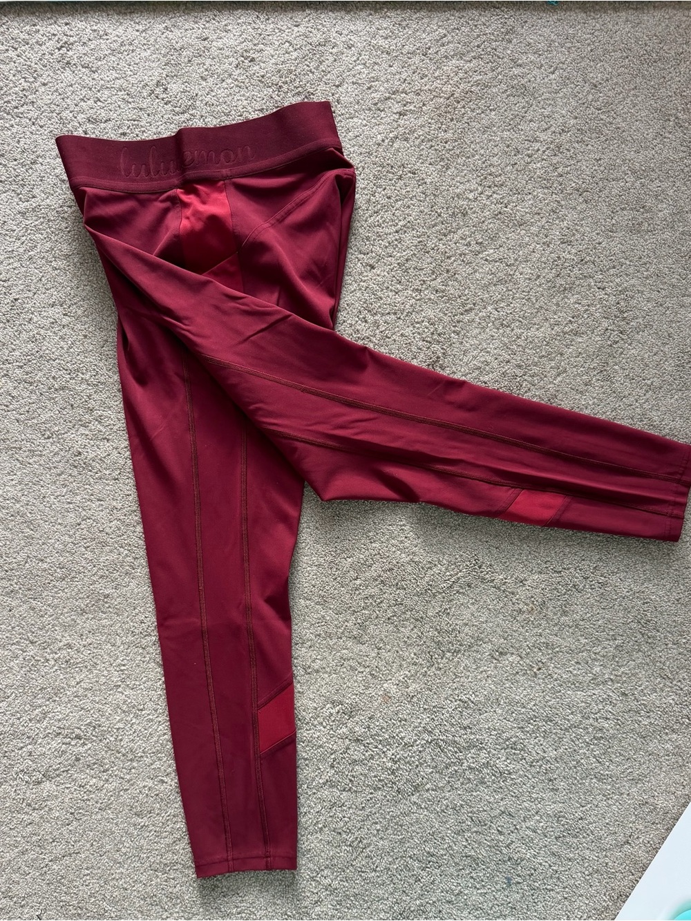 lululemon athletica Burgundy Leggings